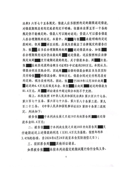 中恒信胜诉 | 以借款投资为由拒绝还款，张梓轩、马晓雅律师帮助当事人胜诉，判决被告限期返还